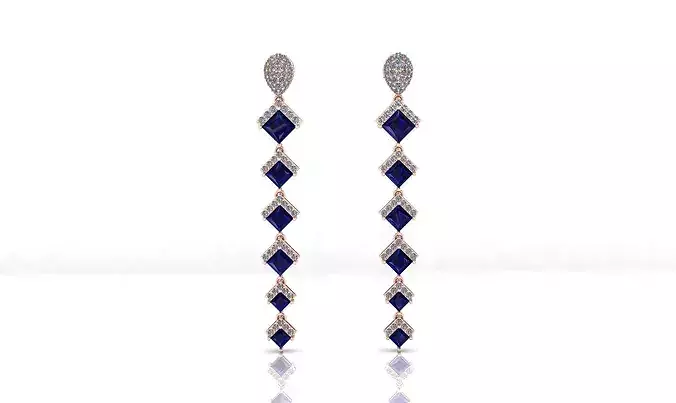 pear pave setting and prince high jewelry earring