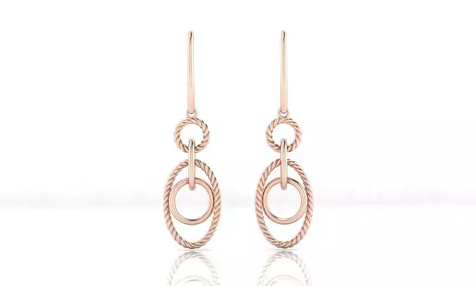 rope high jewelry earring
