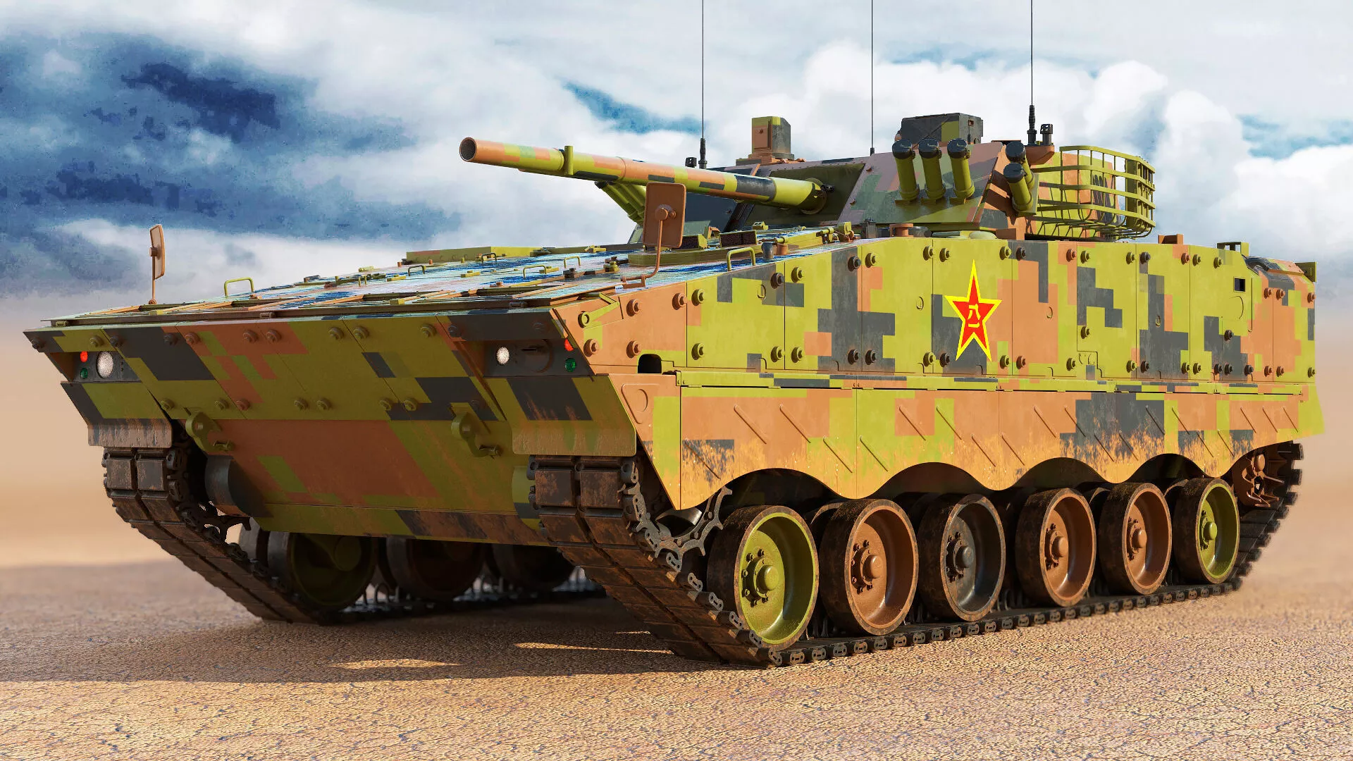 Type 04 IFV ZBD Chinese Tank 3D model