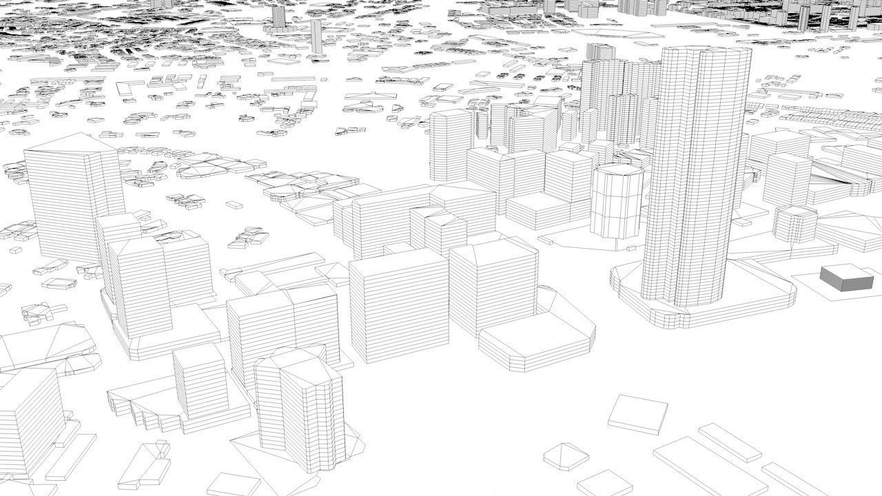 Singapore Streets and Buildings 3D model_12
