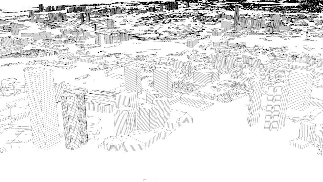 Singapore Streets and Buildings 3D model_11
