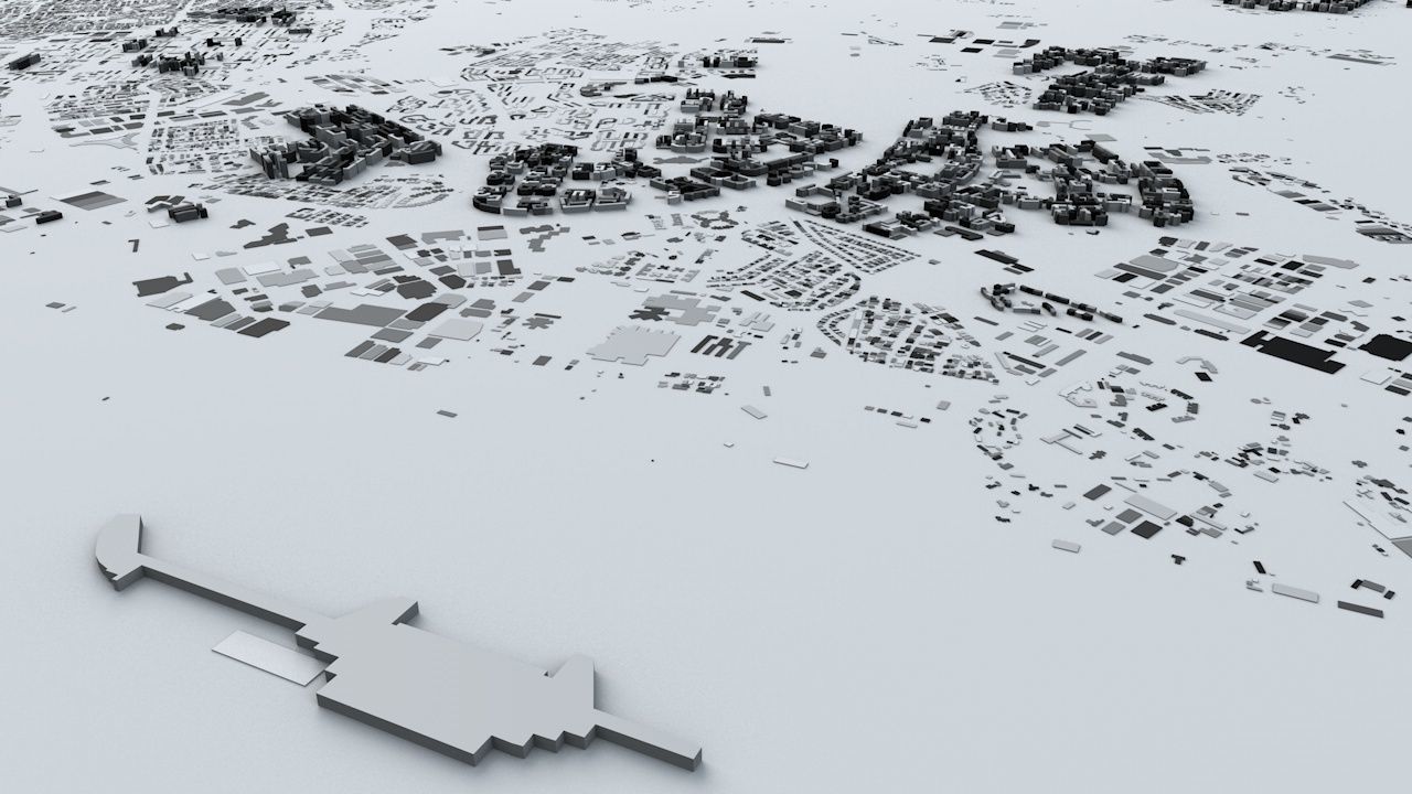 Singapore Streets and Buildings 3D model_3