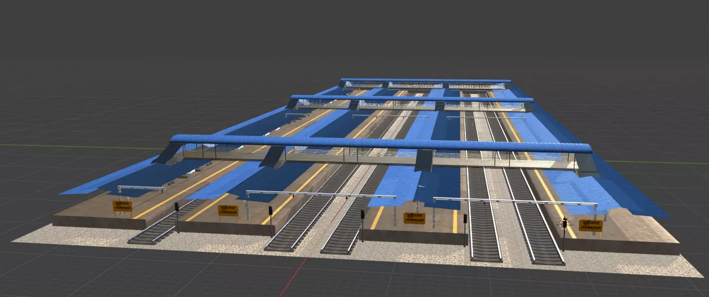 Mumbai Railway Station 3D model