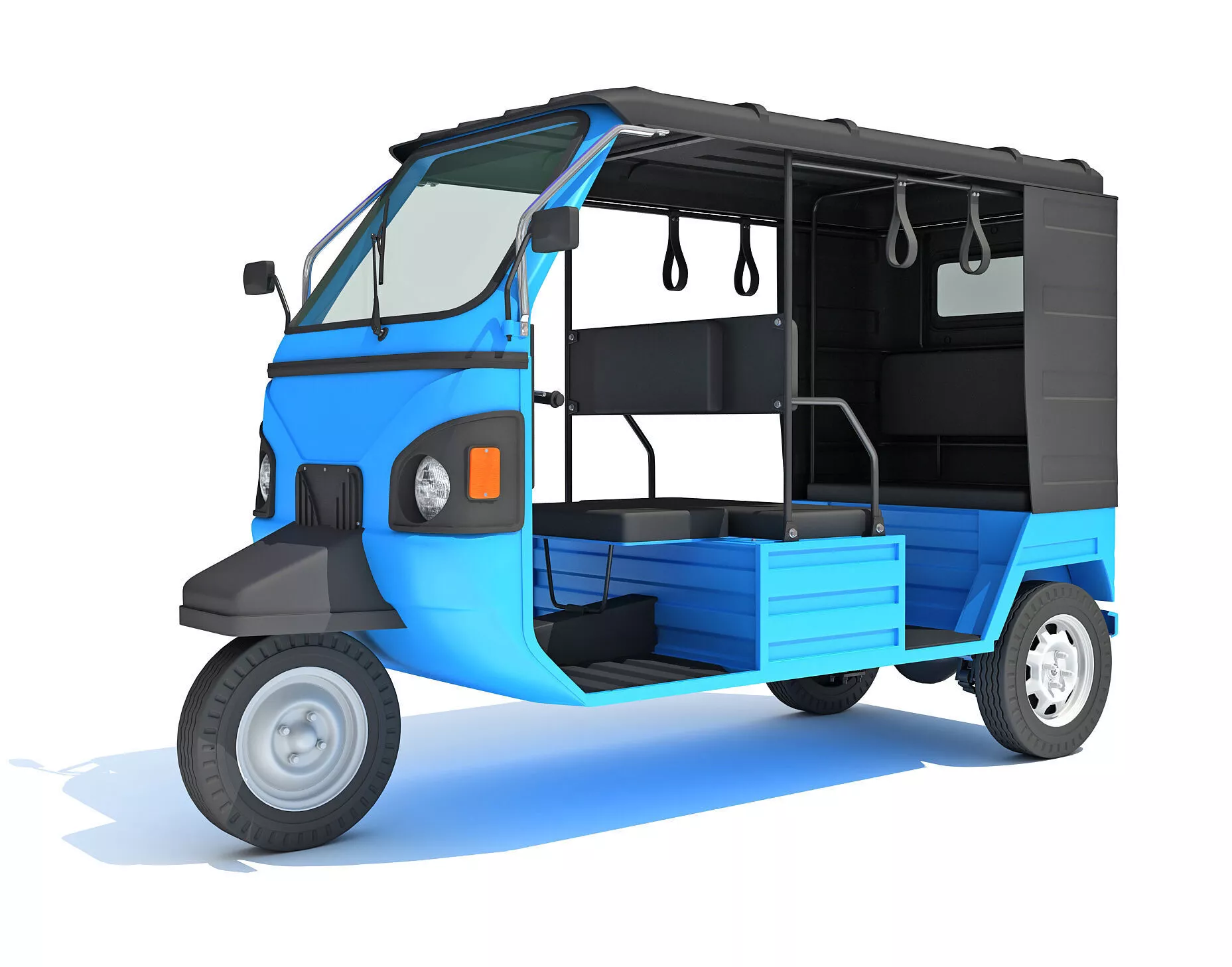 Electric 3 Wheeler Rickshaw 3D model