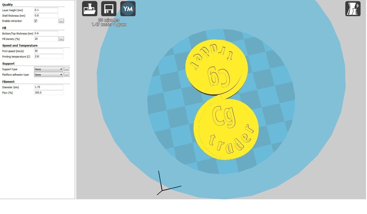 Cgtrader Makers Coin giving back project for revenue sharing 3D print model_56