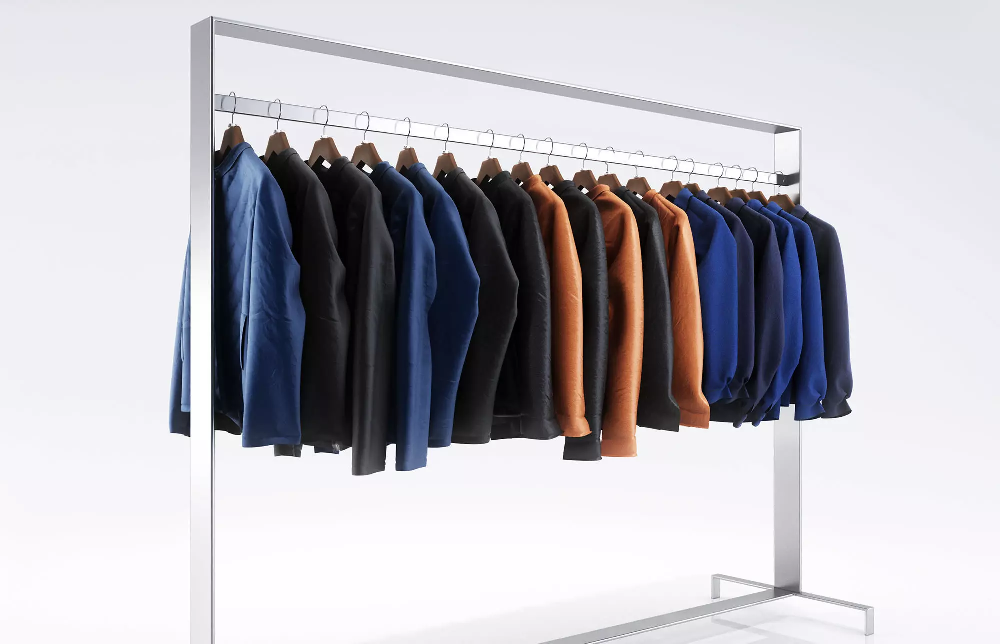 Dark colored shirts for men 3D model