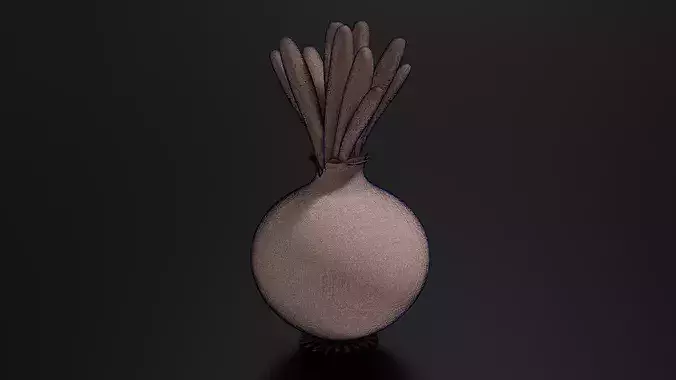Food Vegetables Onion 3D print model 7