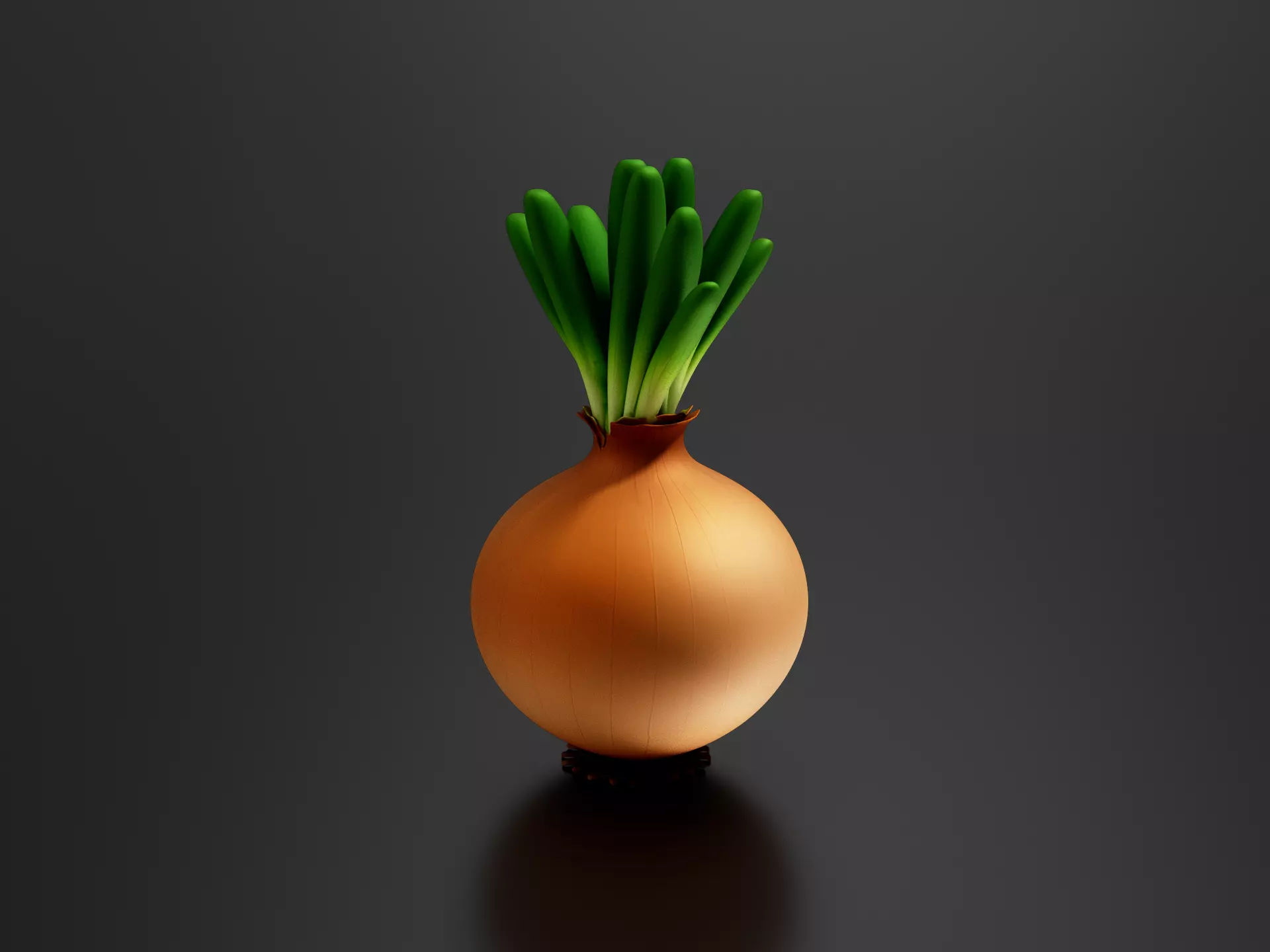 Food Vegetables Onion 3D print model