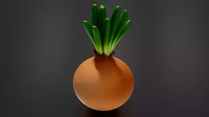 Food Vegetables Onion 3D print model 5