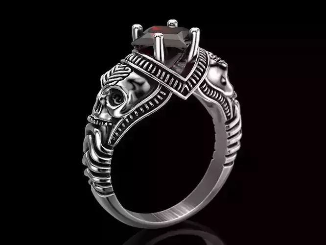 Skull Engagement Ring 3