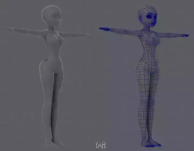 Base mesh woman 01