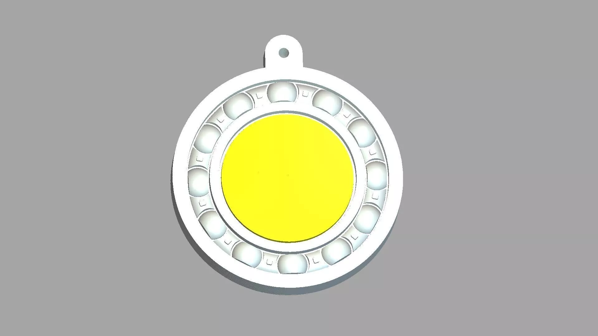 Silicone Bearing Keychain Mold STL ArtCAM Mold Design 3D print model