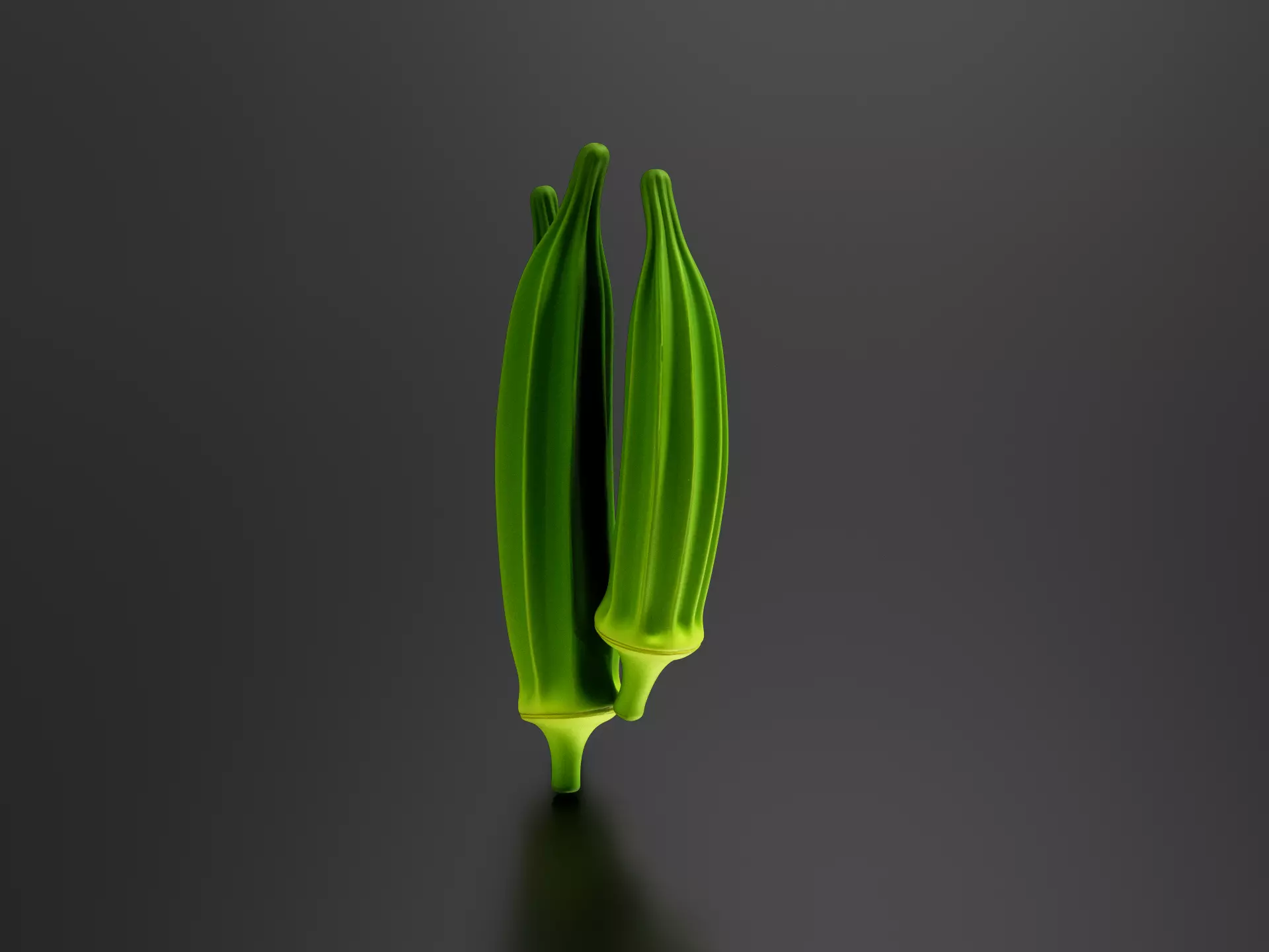 Food Vegetables Okra 3D print model