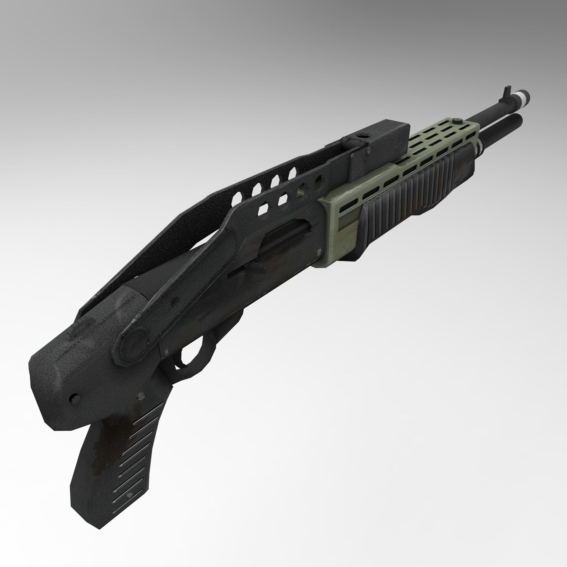 Ultimate Lowpoly Weapons Pack Gameready Detailed Low-poly 3D model_5