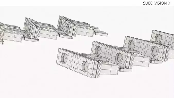 Automotive Electrical Mini Fuse Set 3D model 7