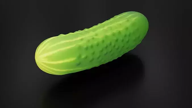 Food Vegetables Cucumber 3D print model 3