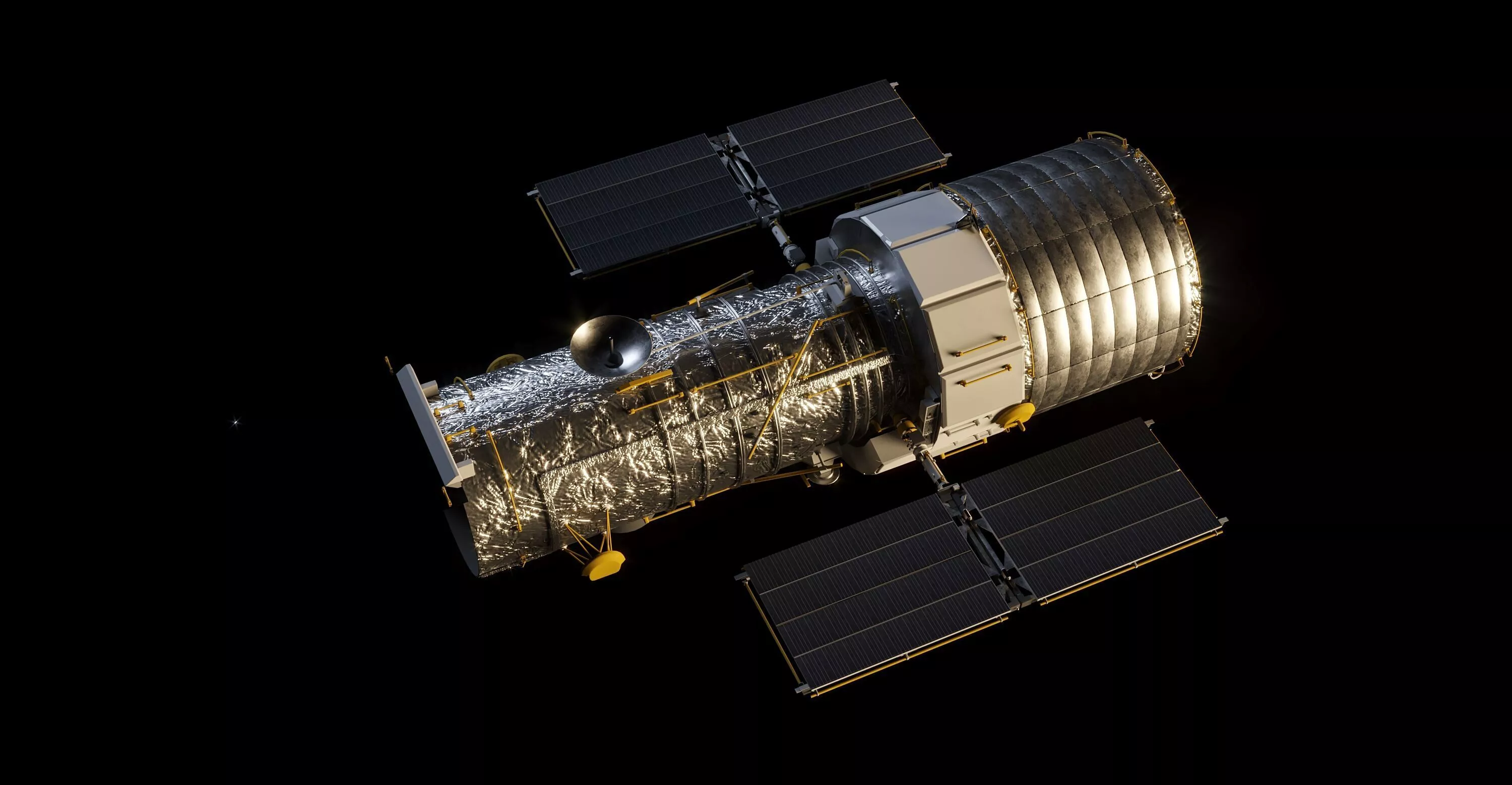 Orbital Space Telescope Satellite Free 3D model