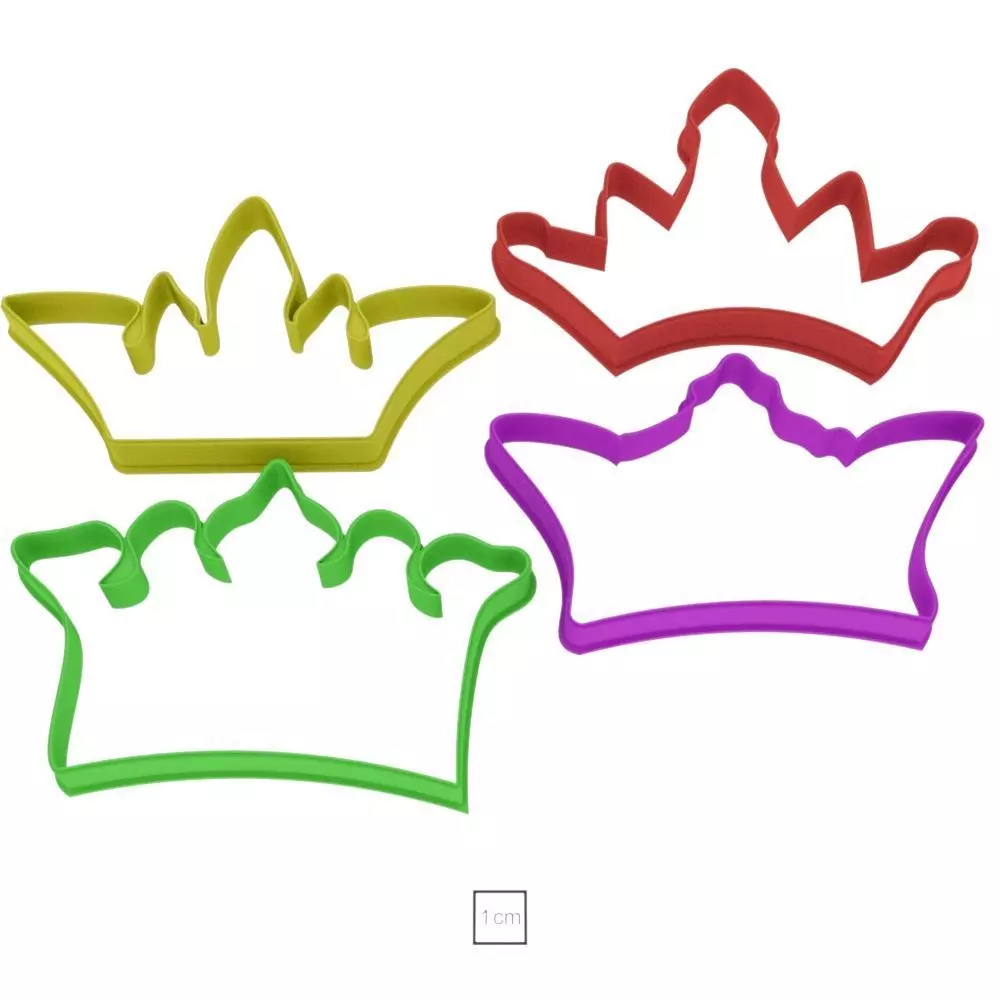 Crown set cookie cutter for professional Free 3D print model