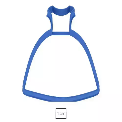 Dress cocktail cookie cutter for professional