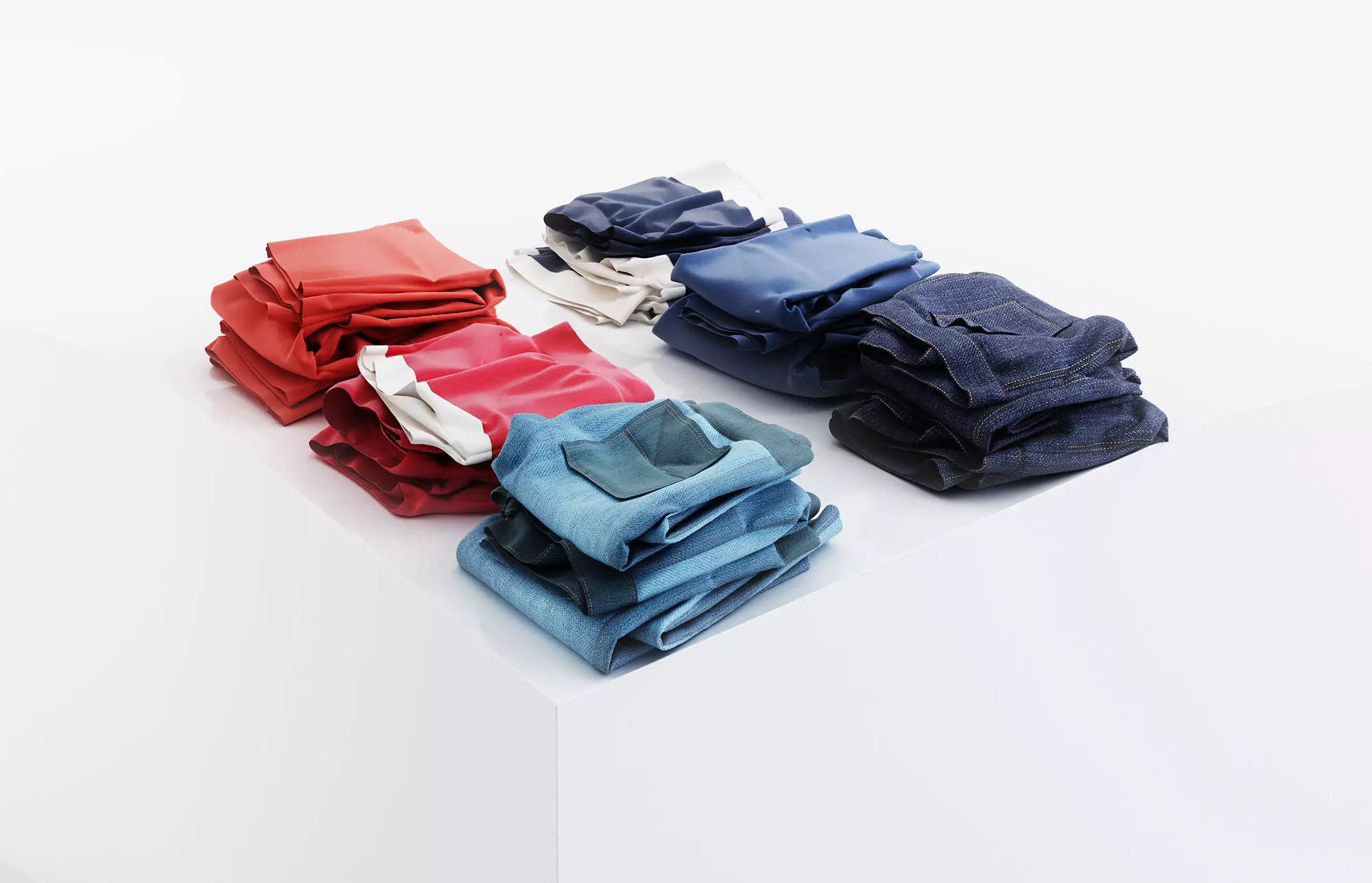 Various pants 3D model_0