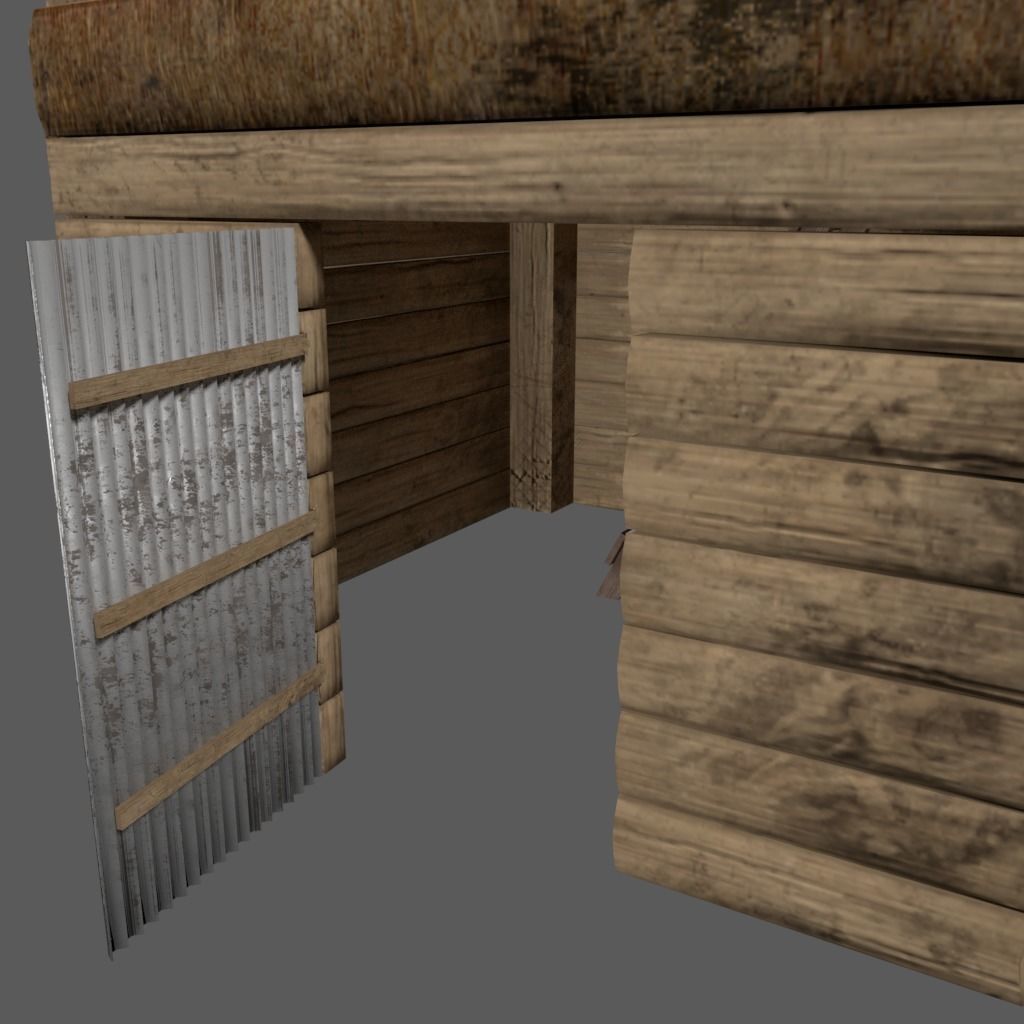Medieval Building Game Asset Low-poly 3D model_5