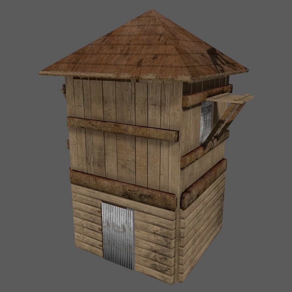 Medieval Building Game Asset Low-poly 3D model_2