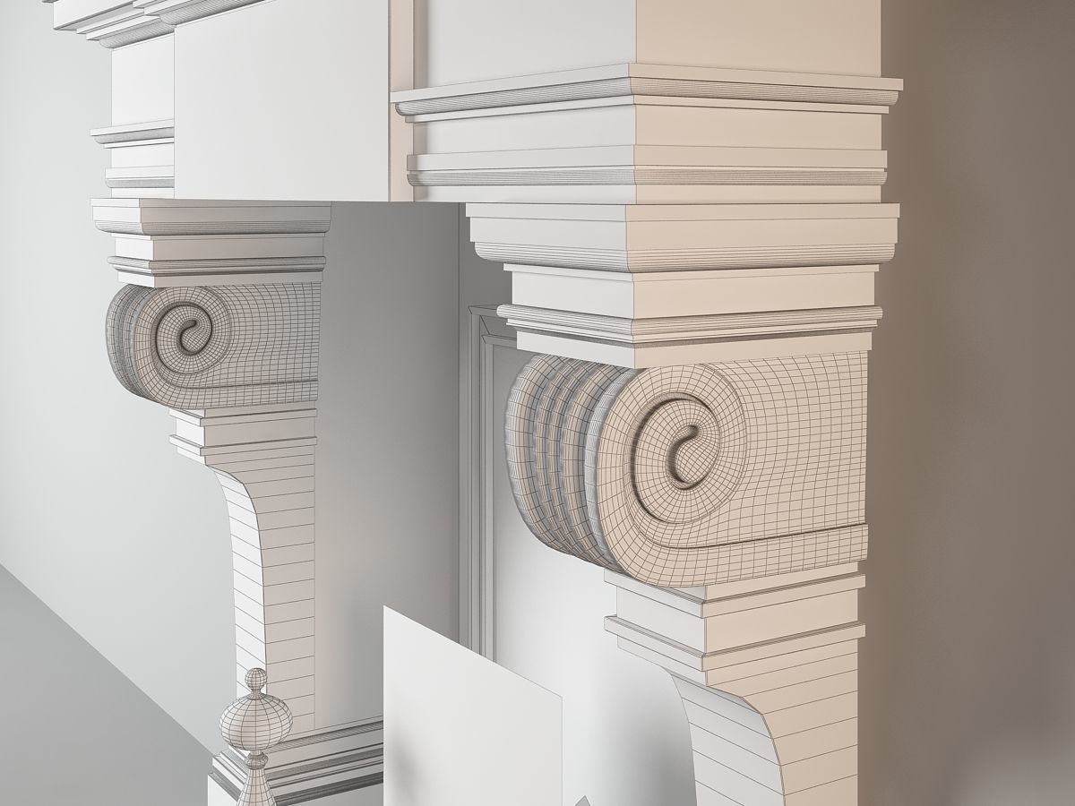 Fireplace untitled 3D model_8