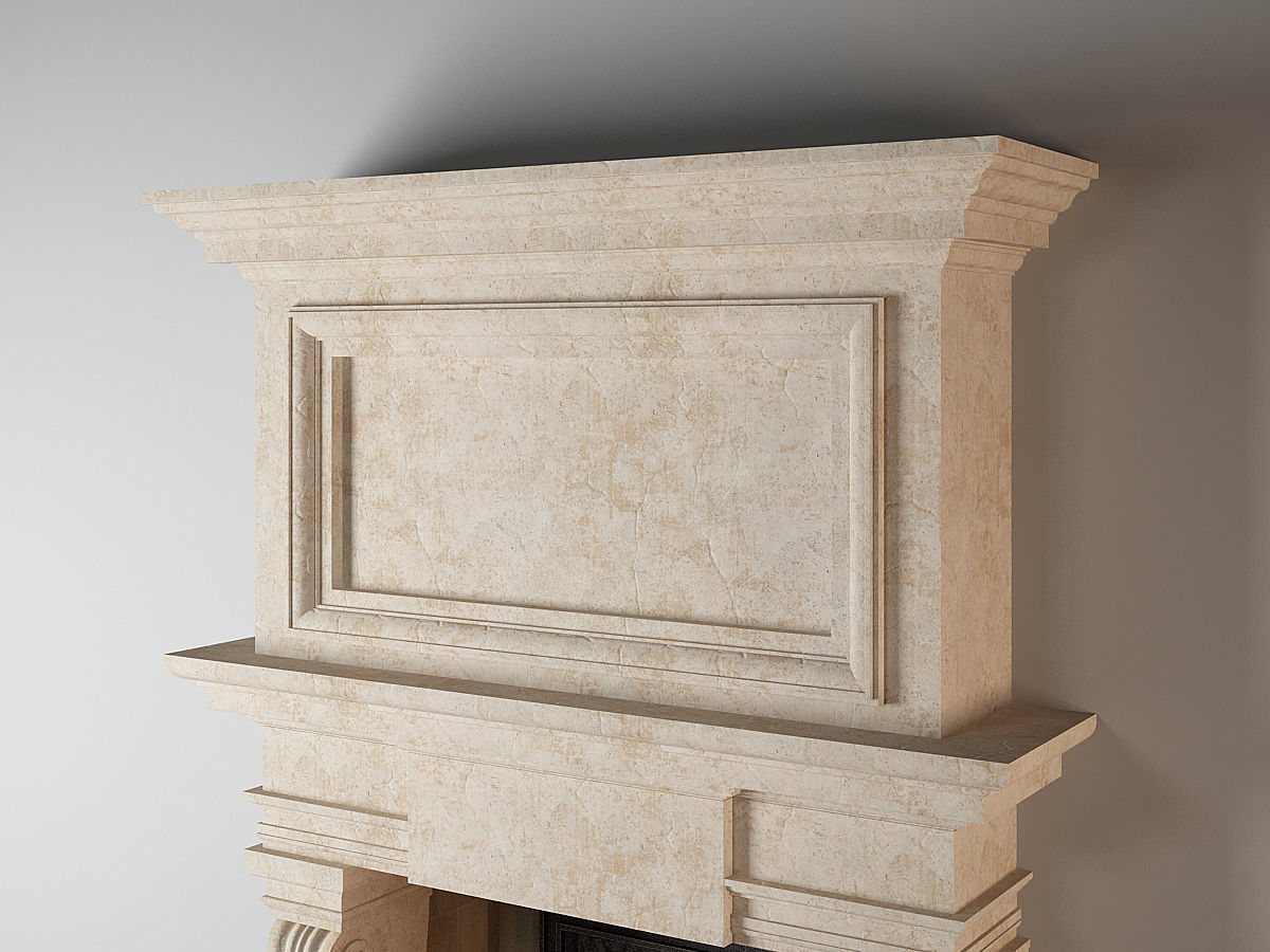 Fireplace untitled 3D model_3