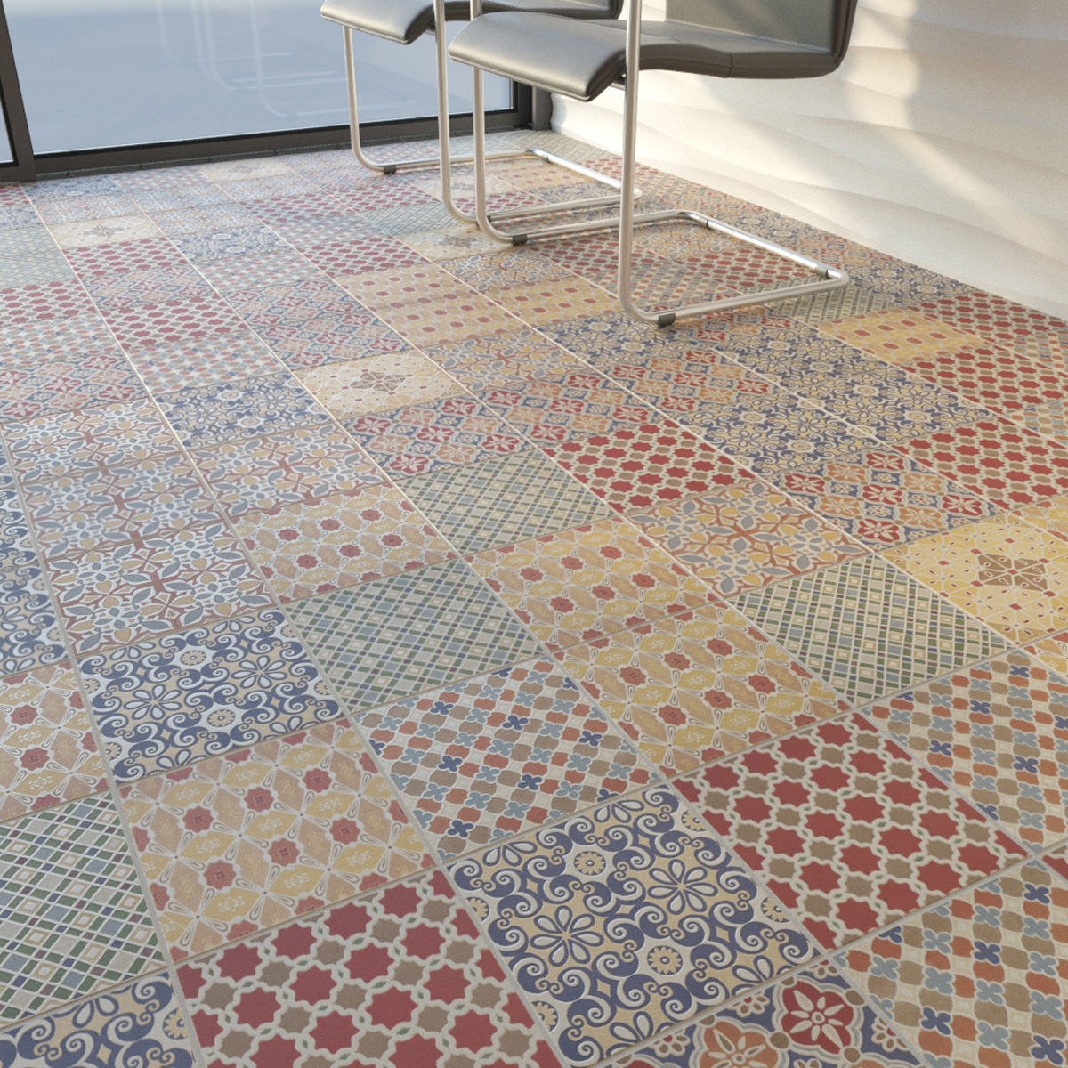 Oneker Tile Set 3D model_4