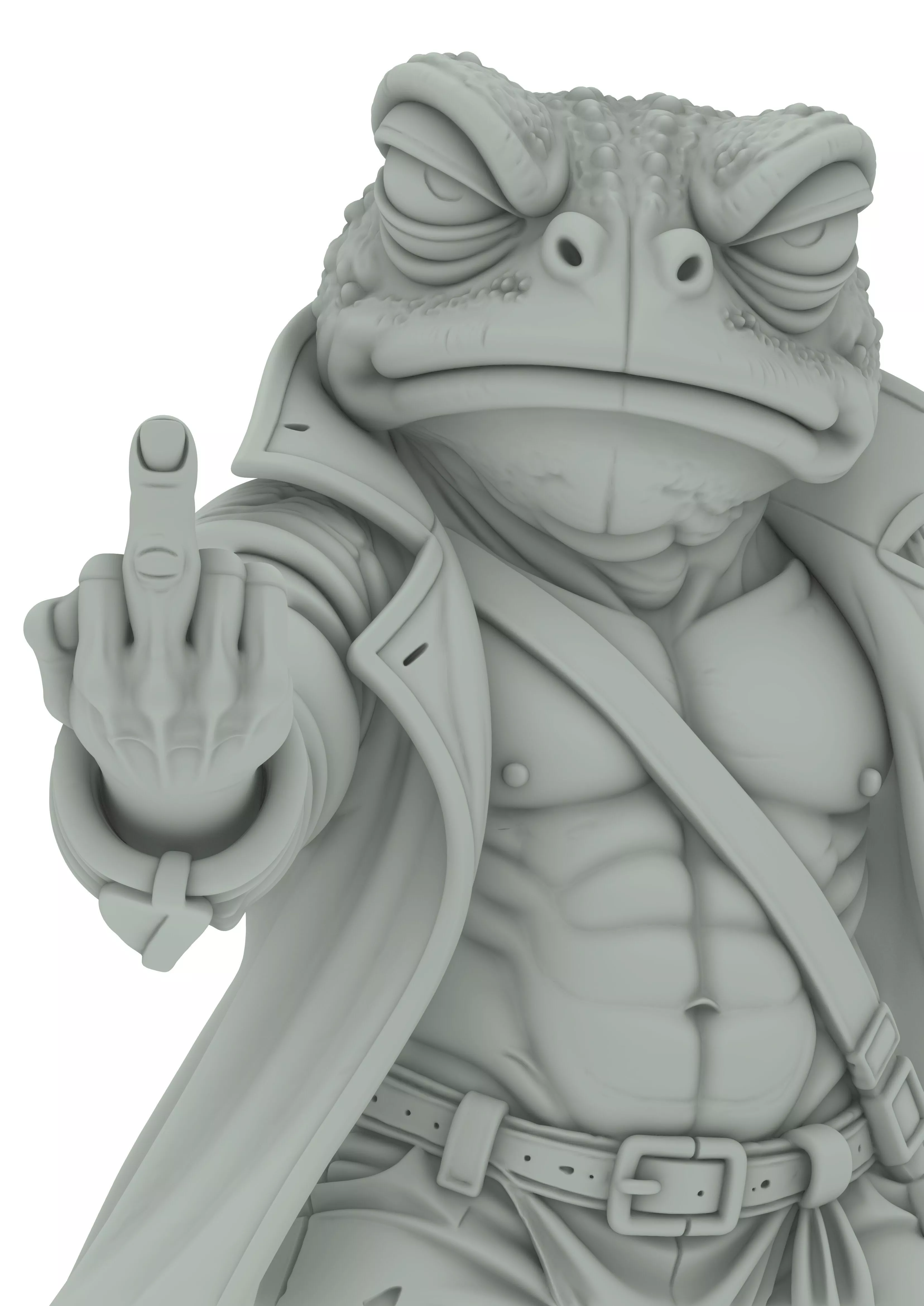 Frog Rebels Collection Stylized Frog Warriors 3D print model