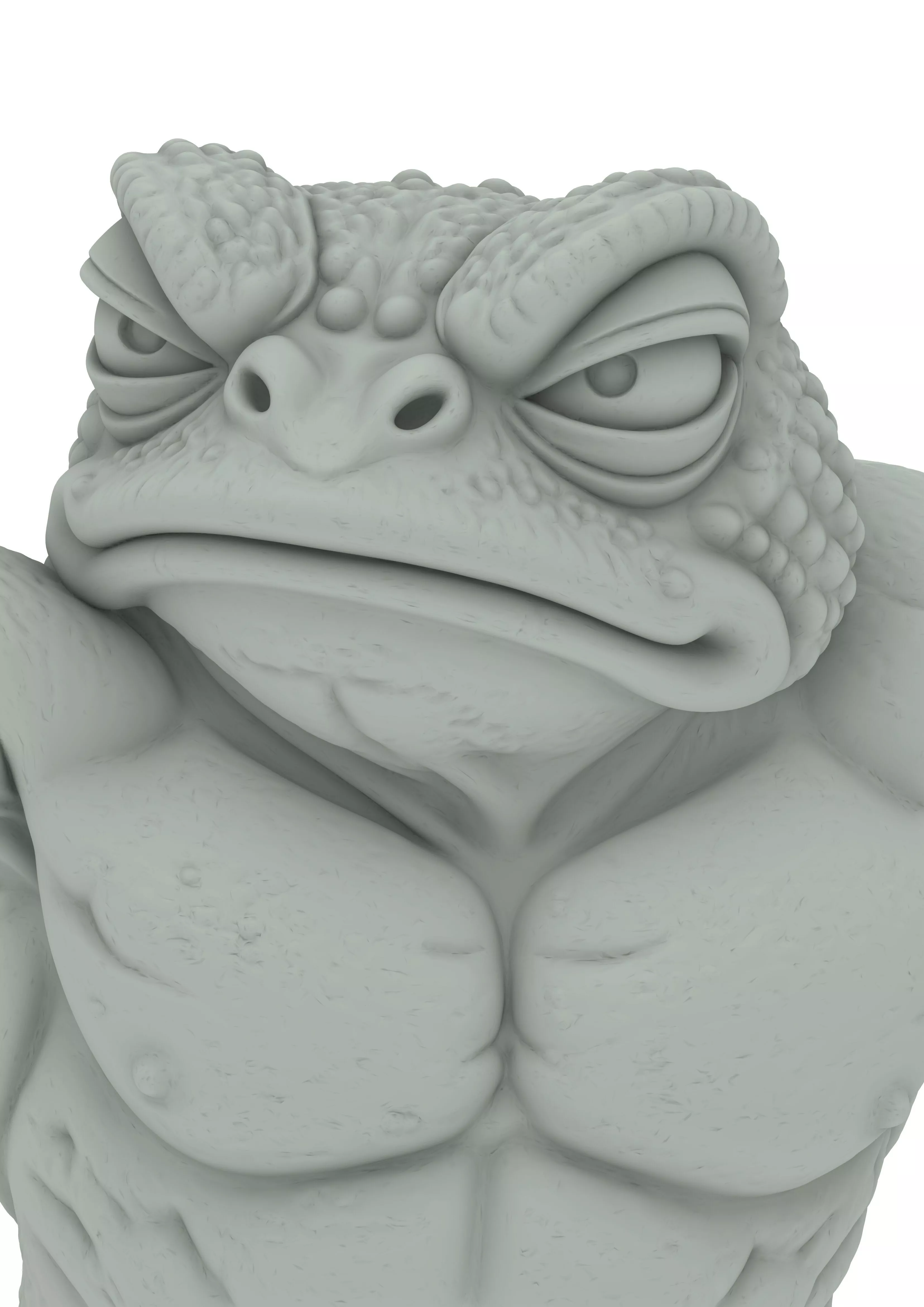 Frog Rebels Collection Stylized Frog Warriors 3D print model