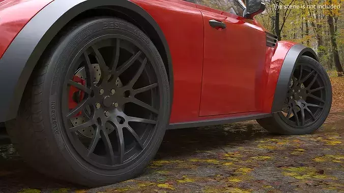 Performance Off Road Wheel Black 3D model 3
