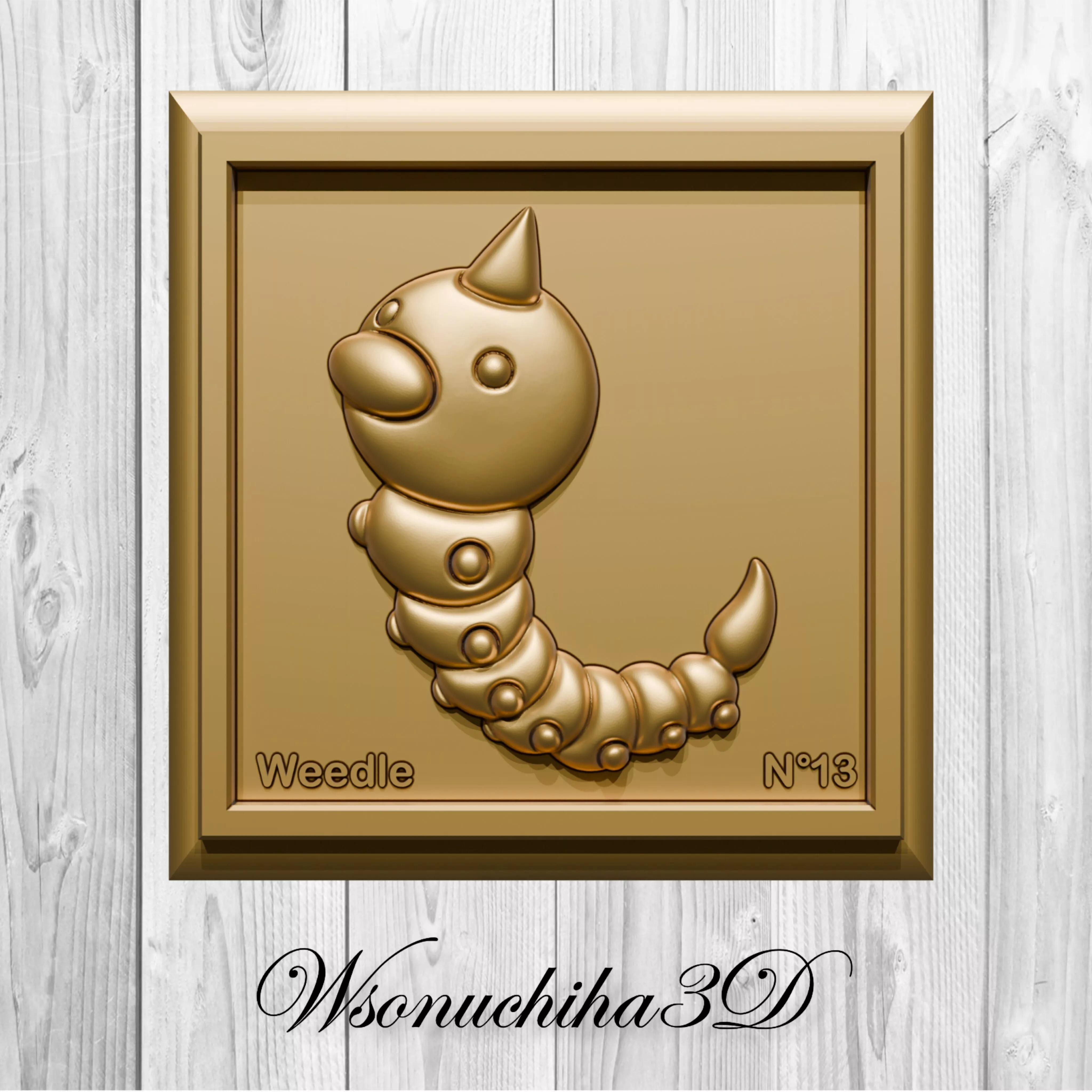 Weedle Relief - Pokemon Free 3D print model