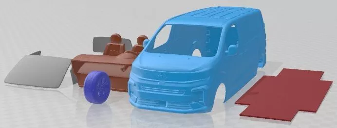 Opel Vivaro Van L2 2024 Printable 3D print model