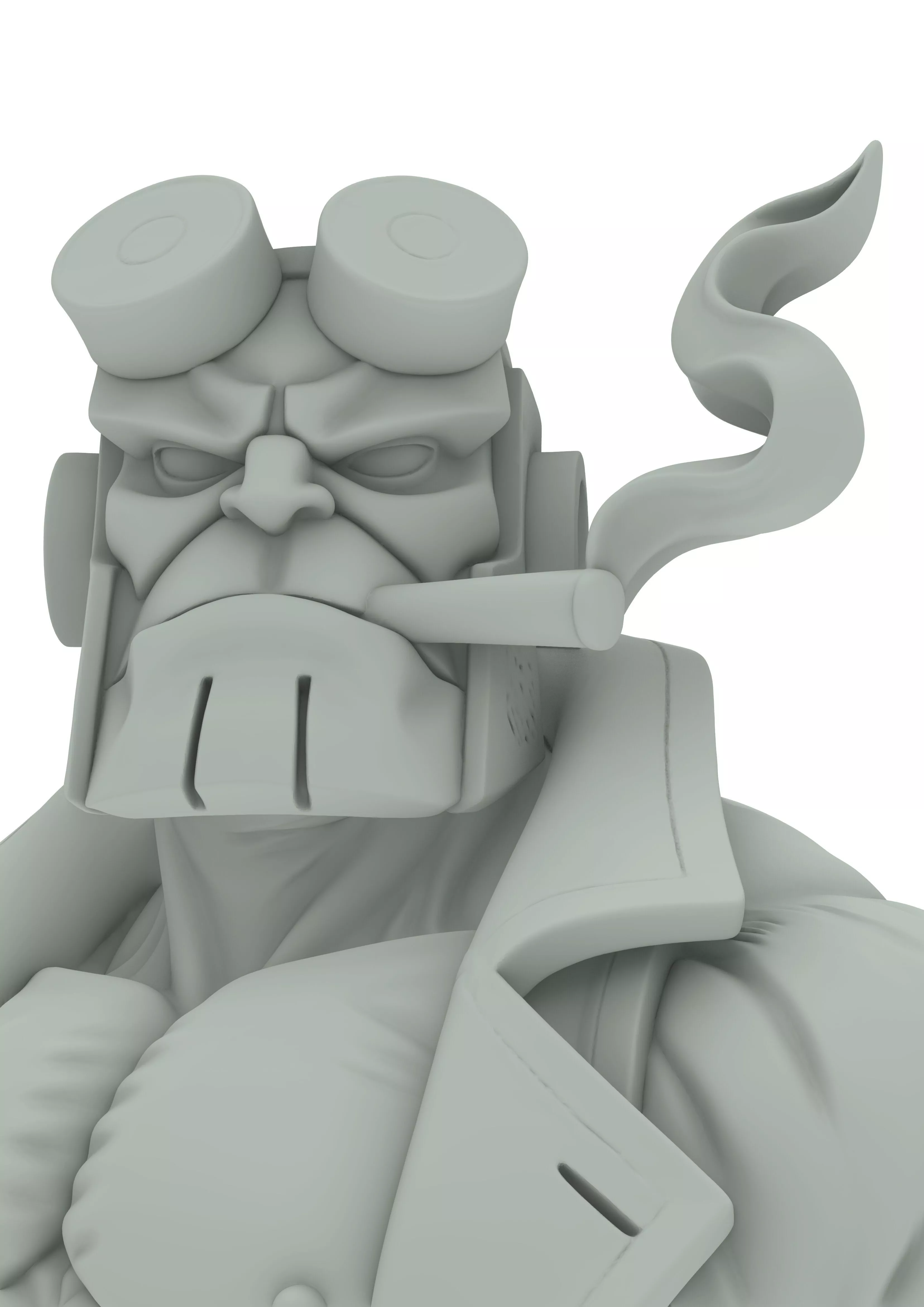 Demon Mutant Heroes Stylized Monster Fighter 3D print model