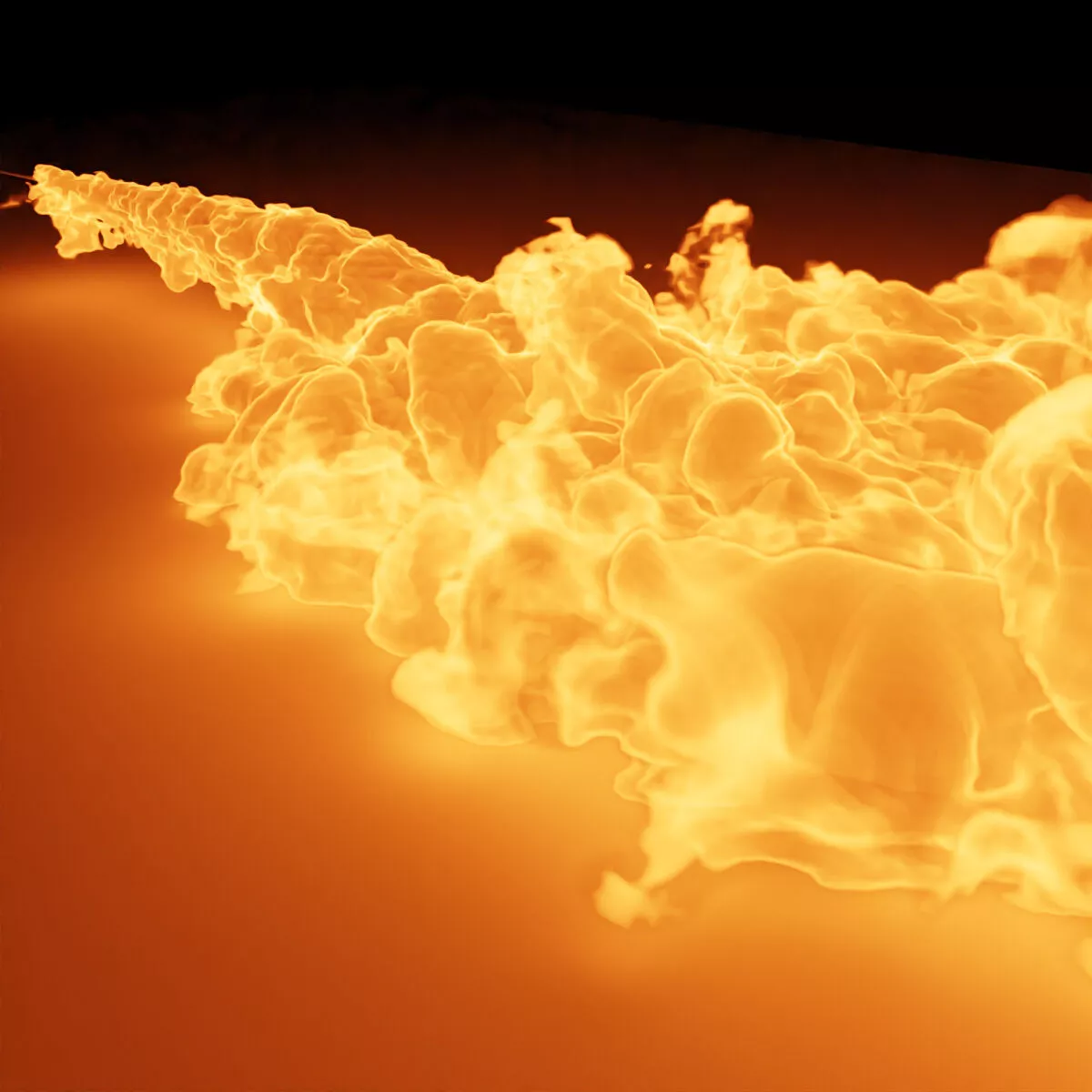 Volumetric Fire Generator Animated VDB for Blender 3D model