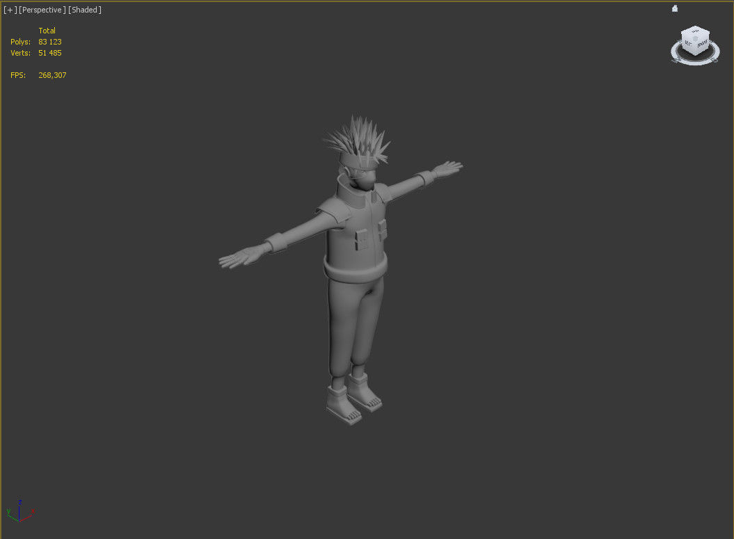 Kakashi three 3D model_2
