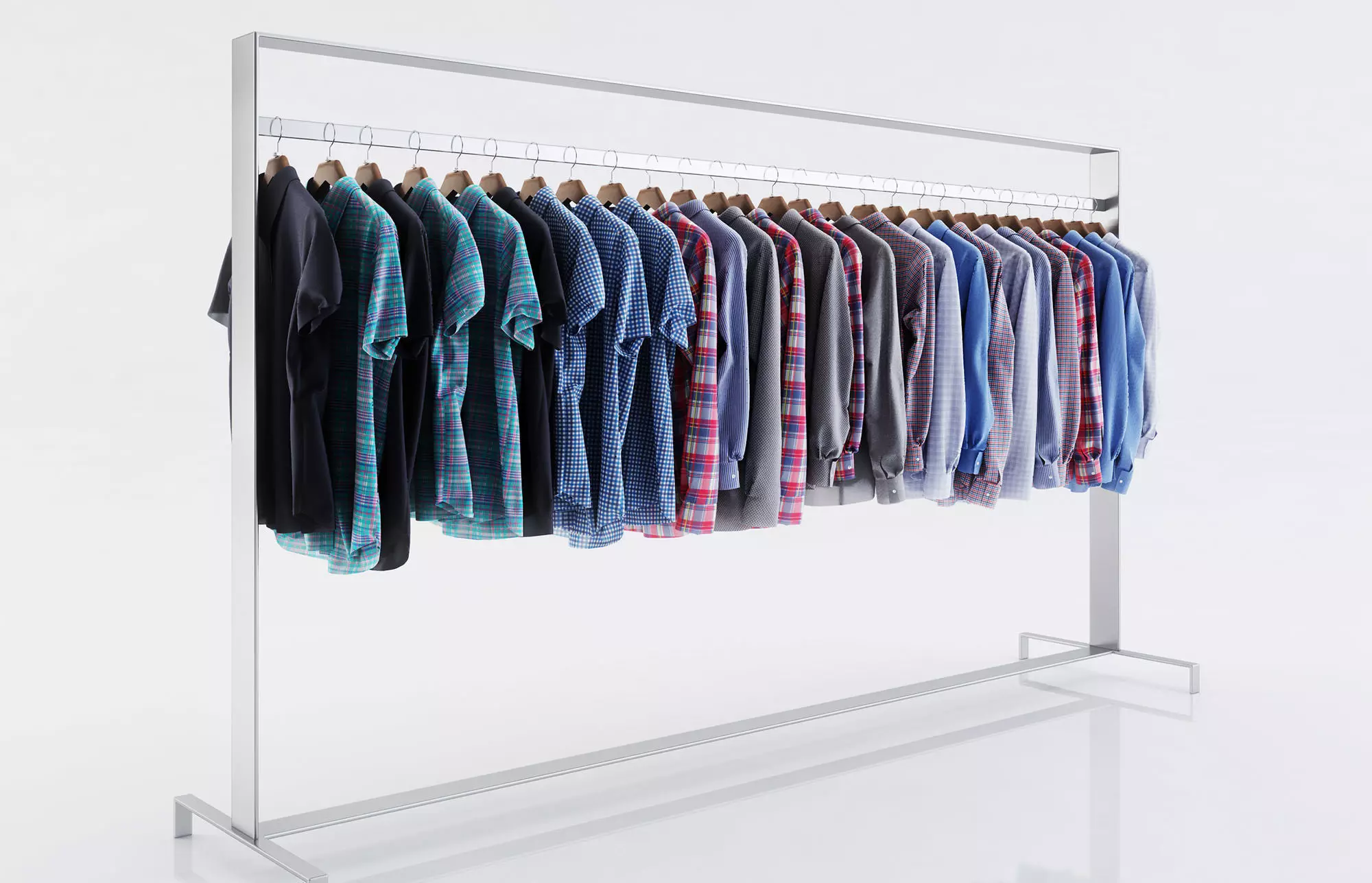 Various shirts for men 3D model_0