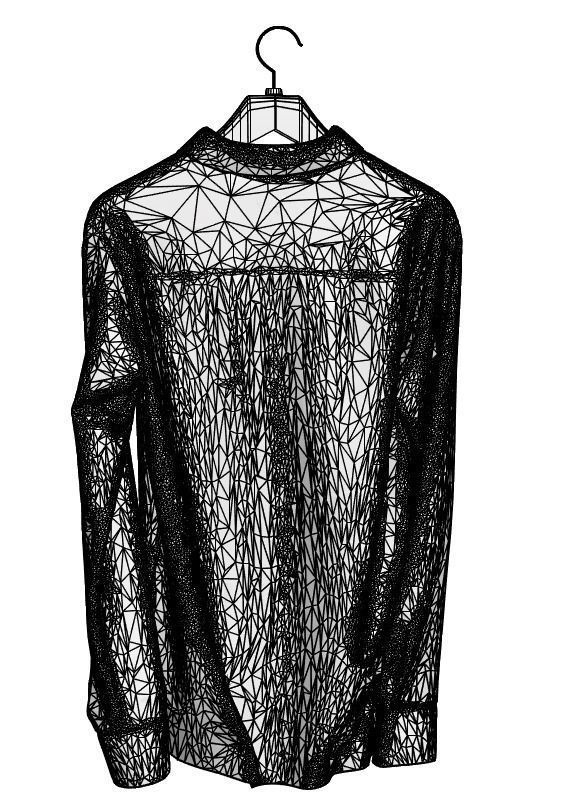 Various shirts for men 3D model_6