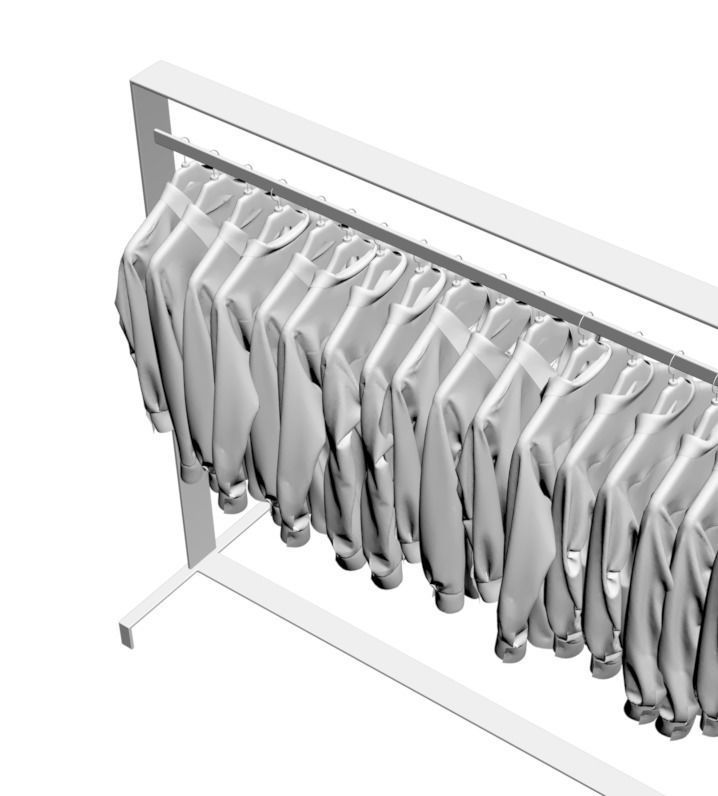 Various shirts for men 3D model_3