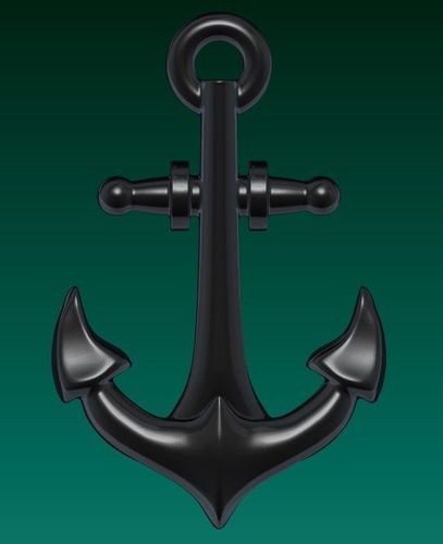 Simple Anchor Pendant 3D print model