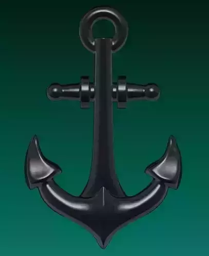 Simple Anchor Pendant 3D print model