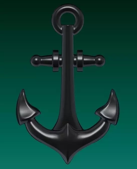 Simple Anchor Pendant 3D print model