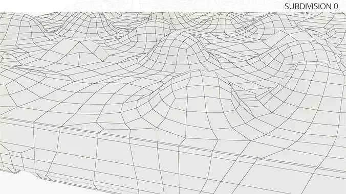 White Chocolate Nut Slab Brown 3D model 7