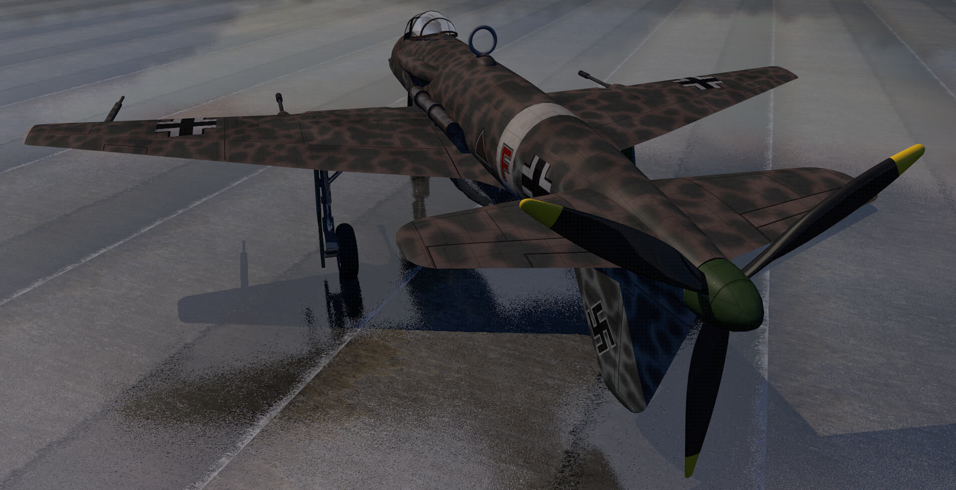 Blohm und Voss Bv-P 193 3D model_7