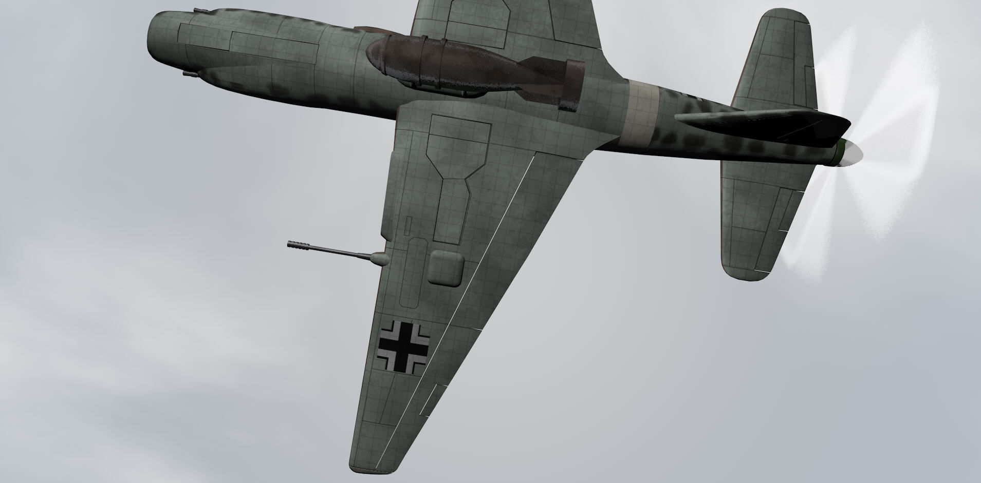 Blohm und Voss Bv-P 193 3D model_11