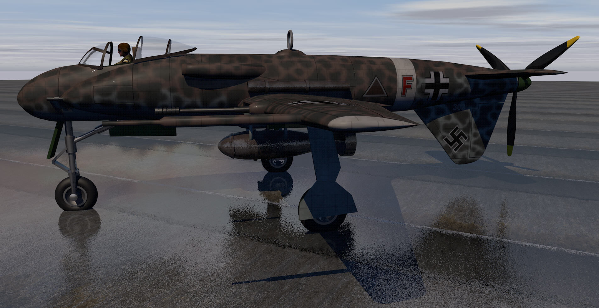 Blohm und Voss Bv-P 193 3D model_5