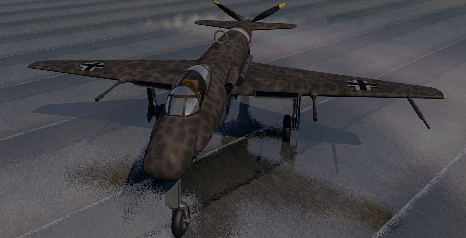 Blohm und Voss Bv-P 193 3D model_8