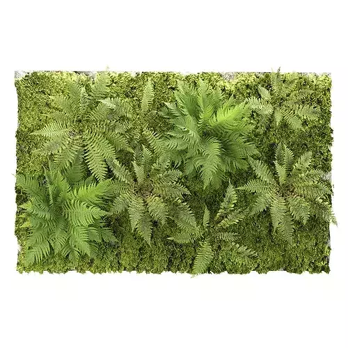 Architectural Fern Moss Green Wall Vol 420