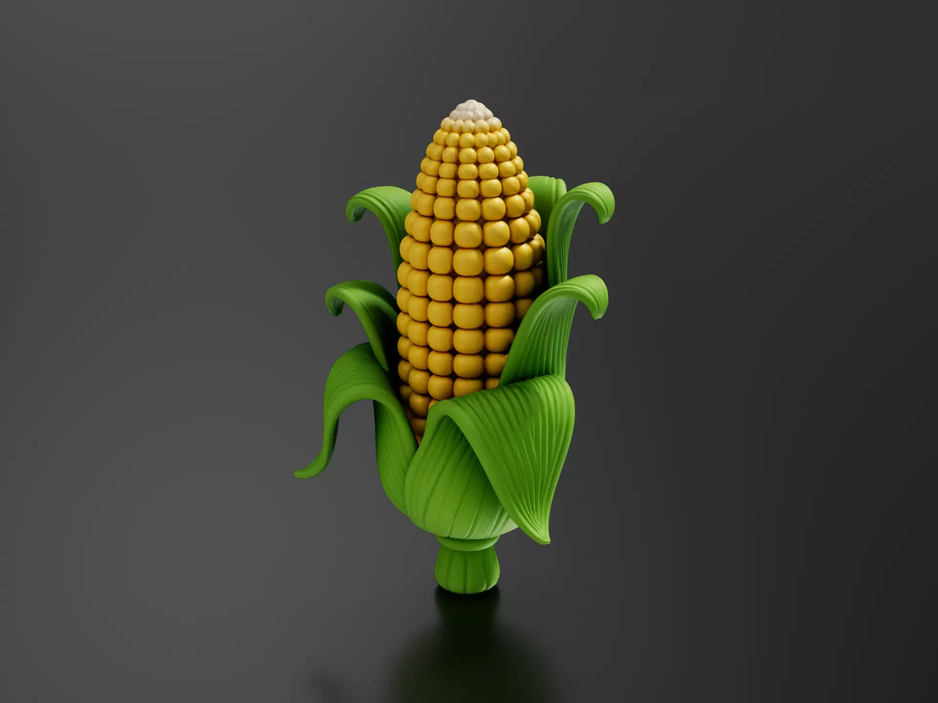 Food Vegetables Corn 3D print model